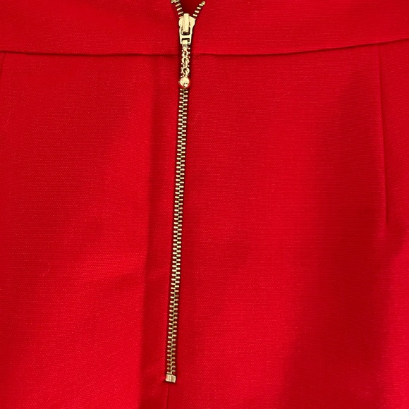Kate Spade Skirt The Rules Red Color block Mini Skirt Size 8 - Picture 5 of 6